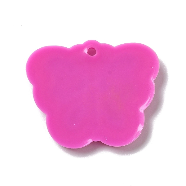 

PandaHall PVC Pendants, DIY Hairpin Accessories for Children, Butterfly, Camellia, 26x31.5x2.5mm, Hole: 2mm PVC Butterfly Pink