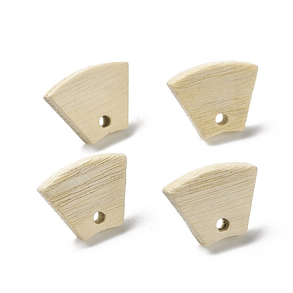 

PandaHall Ash Wood Stud Earring Findings, with 304 Stainless Steel Pin, Fan, 12x15.5mm, Hole: 1.8mm, Pin: 0.7mm Wood Fan