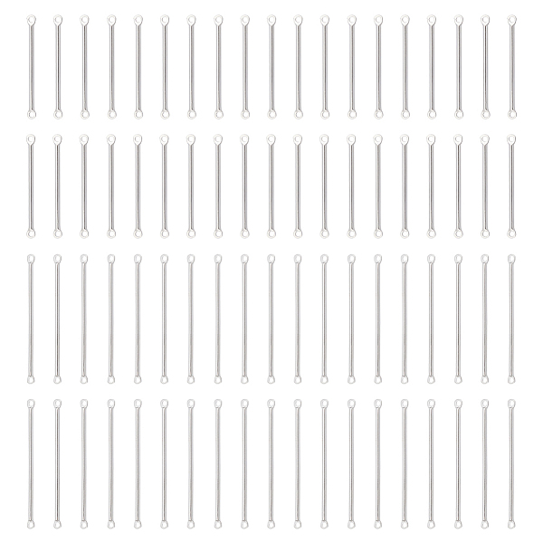 

PandaHall UNICRAFTALE About 100pcs 2 Sizes Bar Links Charms Stick Strip Connectors 30/40mm Long Rectangle Blanks Pendants 304 Stainless...