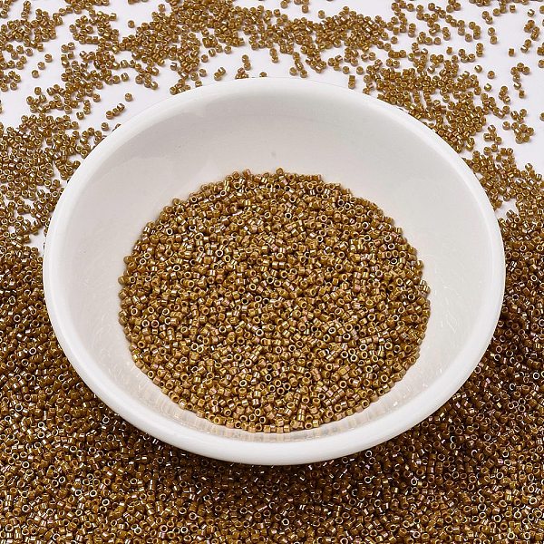 

PandaHall MIYUKI Delica Beads, Cylinder, Japanese Seed Beads, 11/0, (DB2273) Opaque Glazed Toast, 1.3x1.6mm, Hole: 0.8mm, about 10000pcs/bag..., Brown