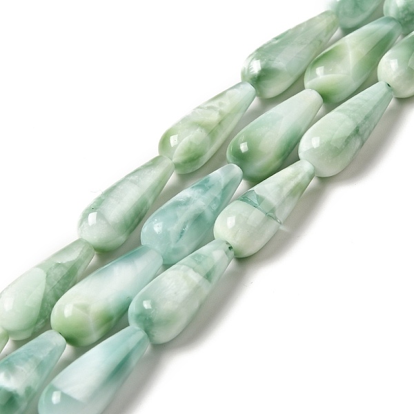 

PandaHall Natural Glass Beads Strands, Grade AB+, Teardrop, Aqua Blue, 20~21x8mm, Hole: 1mm, about 20pcs/strand, 15.5~15.7''(39.37~39.88cm)..., Cyan