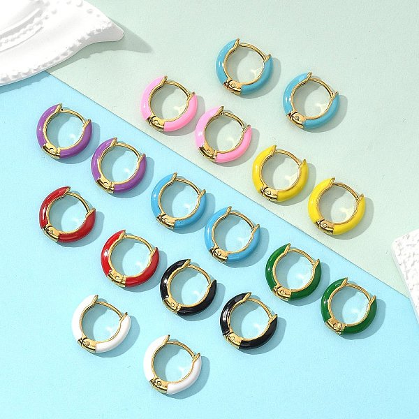 イオンプレーティング(IP)エナメルフープピアス