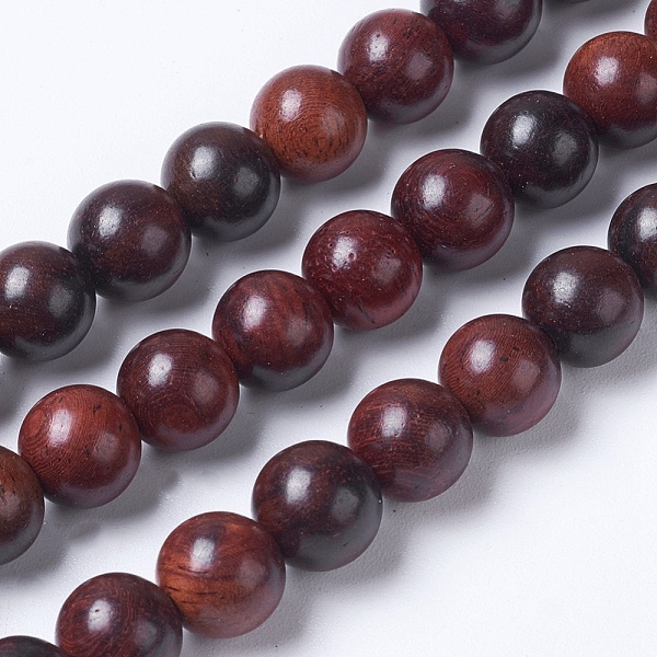 

PandaHall Natural Burmese Rosewood Beads Strands, Round, Coconut Brown, 8mm, Hole: 1mm, about 49pcs/strand, 15.5 inch(39.5cm) Rosewood Round...