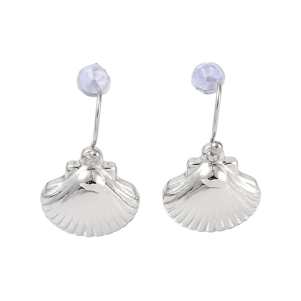 

PandaHall 304 Stainless Steel Dangle Earrings for Women, Shell Shape, Stainless Steel Color, 23x15mm 304 Stainless Steel Shell Shape