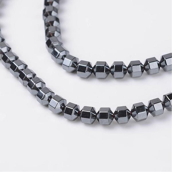 

PandaHall Non-Magnetic Synthetic Hematite Beads Strands, Hematite Plated, 4x4mm, Hole: 0.8mm, about 100pcs/strand, 15.7 inch Non-magnetic...