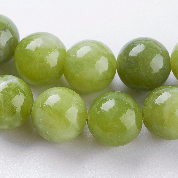 

PandaHall Natural Peridot Bead Strands, Round, 8mm, Hole: 1mm, about 47pcs/strand, 14.9 inch(38cm) Peridot Round