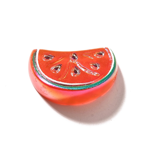 Electroplate UV Plating Opaque Fruit Resin Cabochons