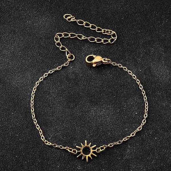 304 Stainless Steel Sun Link Bracelets