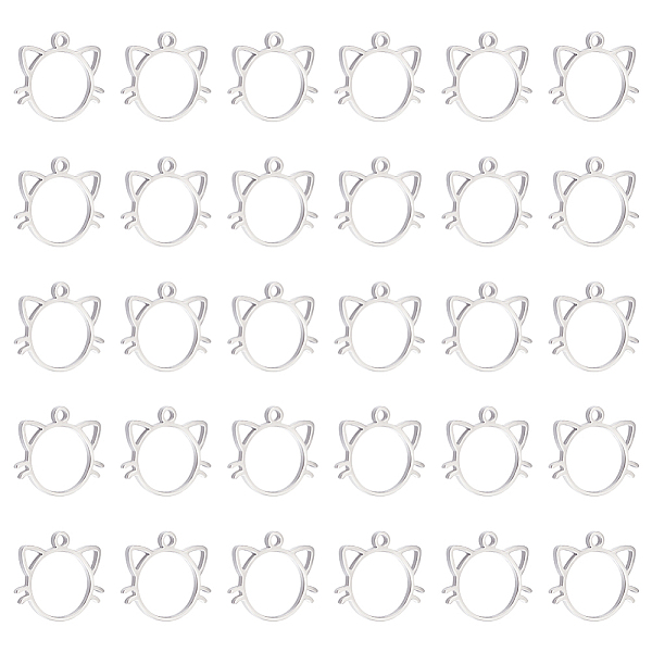 

PandaHall Unicraftale 304 Stainless Steel Charms, Cat Head Charms, Stainless Steel Color, 10x11x1mm, Hole: 1mm, 30pcs/box 304 Stainless...