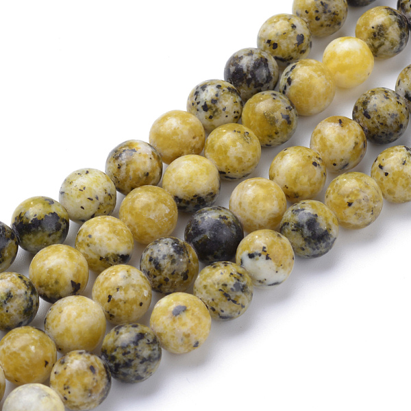 

PandaHall Natural Yellow Turquoise(Jasper) Beads Strands, Round, 6mm, Hole: 1mm, about 65pcs/strand, 15.7 inch Yellow Turquoise(Jasper)...