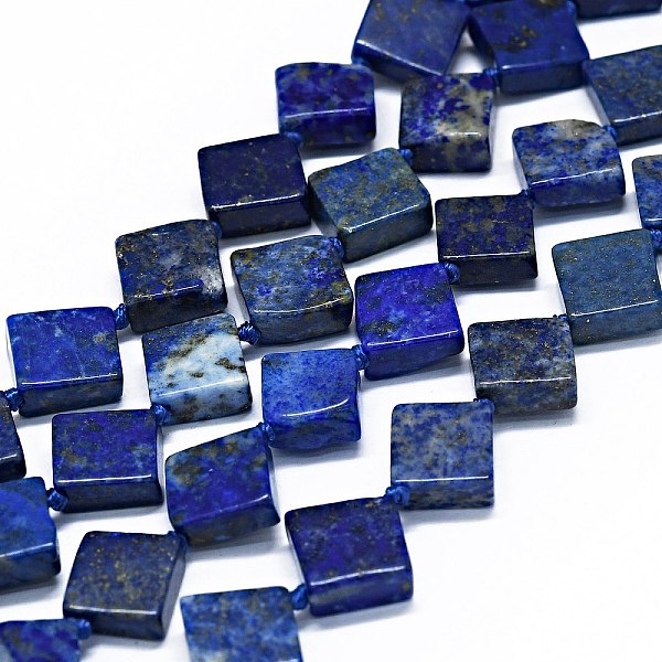 

PandaHall Natural Lapis Lazuli Beads Strands, Rhombus, 12~13x12~14x4~5mm, Hole: 0.8mm, about 28~29pcs/strand, 15.75 inch(40cm) Lapis Lazuli...