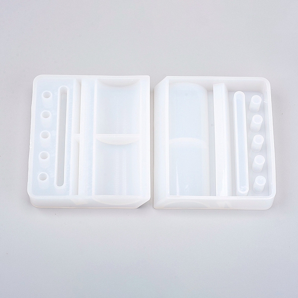 

PandaHall DIY Silicone Penholder Molds, Resin Casting Molds, for UV Resin, Epoxy Resin Jewelry Making, White, 118x103x24mm Silicone Others...