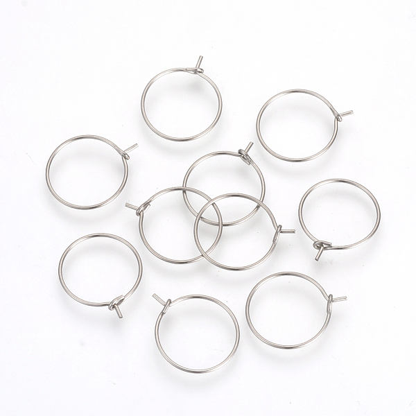 

PandaHall 304 Stainless Steel Hoop Earrings, Stainless Steel Color, 24 Gauge, 24x20x0.5mm, Inner Diameter: 19 304 Stainless Steel