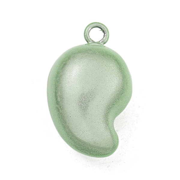 

PandaHall Brass Bell Pendants, Magatama, Dark Sea Green, 28x16x17mm, Hole: 3mm Brass Teardrop