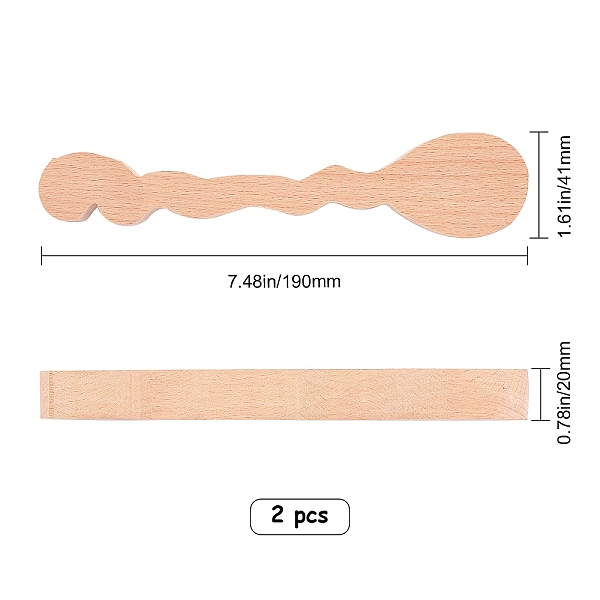

PandaHall Unfinished Beech Wood Blank Spoon, Carving Spoons, for Wood Craft Supplies, Cat Tail Shape, BurlyWood, 190x41x20mm Wood Orange