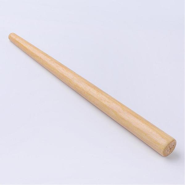 

PandaHall Wood Ring Enlarger Stick Mandrel Sizer Tool, for Ring Forming and Jewelry Making, Navajo White, 285x11~25mm Wood Orange