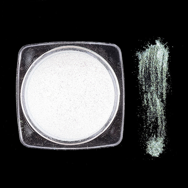 

PandaHall Metallic Mirror Holographic Pigment Chrome Powder, for Nail Art Gel Polish Manicure Decoration, Light Cyan, 29.5x29.5x14.5mm...