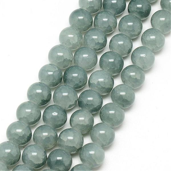 

PandaHall Baking Painted Crackle Glass Bead Strands, Round, Light Steel Blue, 8mm, Hole: 1.3~1.6mm, about 100pcs/strand, 31.4 inch Glass...