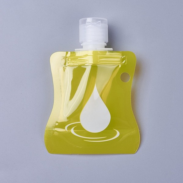 

PandaHall Portable Waterproof Empty Bottle Bag, Plastic Lotion Shampoo Squeeze Bottles, Yellow, 11x7.8x2.3cm Plastic Rectangle Yellow