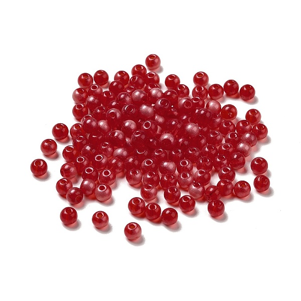 

PandaHall 6/0 Transparent Glass Seed Beads, Round Hole, Rondelle, Red, 4~4.5x3~4mm, Hole: 0.8~1.5mm Glass Rondelle Red