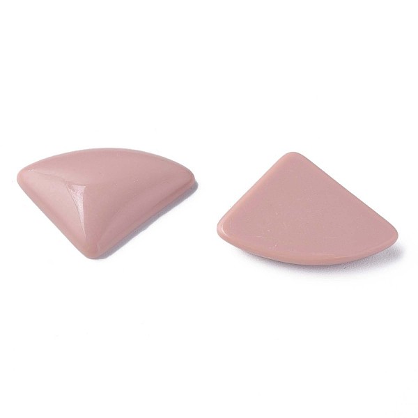 

PandaHall Opaque Acrylic Cabochons, Triangle, Pale Violet Red, 19.5x28x5mm, about 354pcs/500g Acrylic Triangle