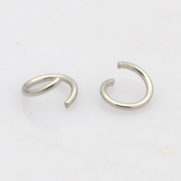 

PandaHall 304 Stainless Steel Open Jump Rings, Stainless Steel Color, 21 Gauge, 4x0.7mm, Inner Diameter: 2.6mm 304 Stainless Steel