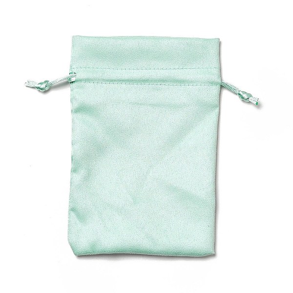 

PandaHall Velvet Cloth Drawstring Bags, Jewelry Bags, Christmas Party Wedding Candy Gift Bags, Rectangle, Aquamarine, 15x10cm Velvet None..., Green