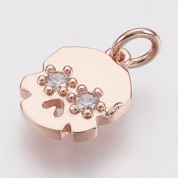 

PandaHall Brass Micro Pave Cubic Zirconia Charms, Lead Free & Cadmium Free, Skull, Rose Gold, 12.5x9x2mm, Hole: 2.8mm Brass+Cubic Zirconia...