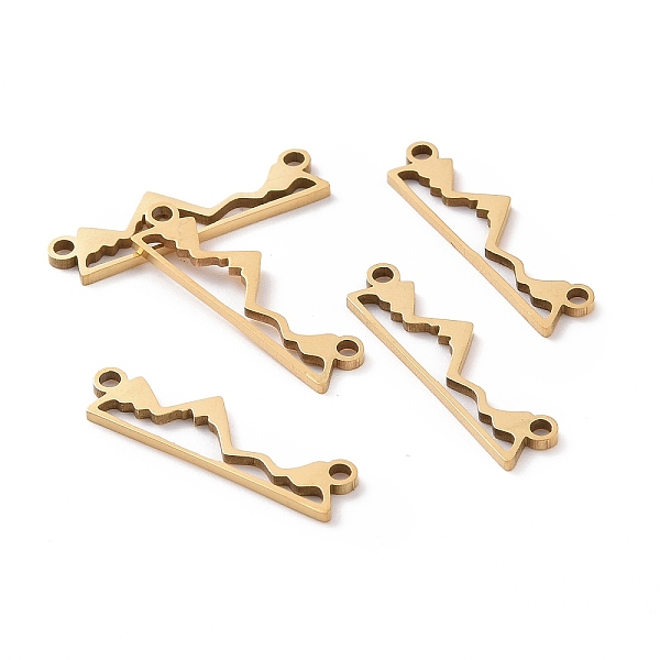 

PandaHall 201 Stainless Steel Links connectors, Massif, Golden, 6x21x1mm, Hole: 1.2mm 201 Stainless Steel Others