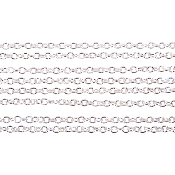 

PandaHall 5m Color-Keeping Brass Cross Chains Jewelry Making Chains 2x1.5x0.5mm Brass