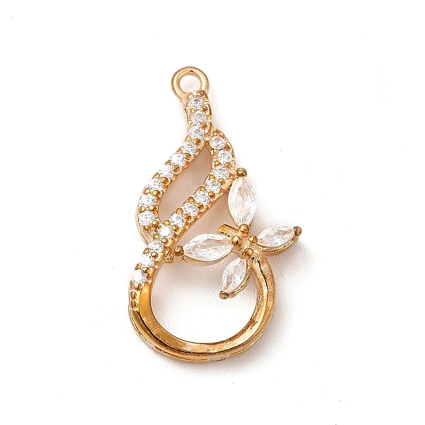 

PandaHall Brass with K9 Glass Pendants, Golden Gourd & Butterfly Charms, Crystal, 23x12x4.8mm, Hole: 1.4mm K9 Glass Butterfly Clear