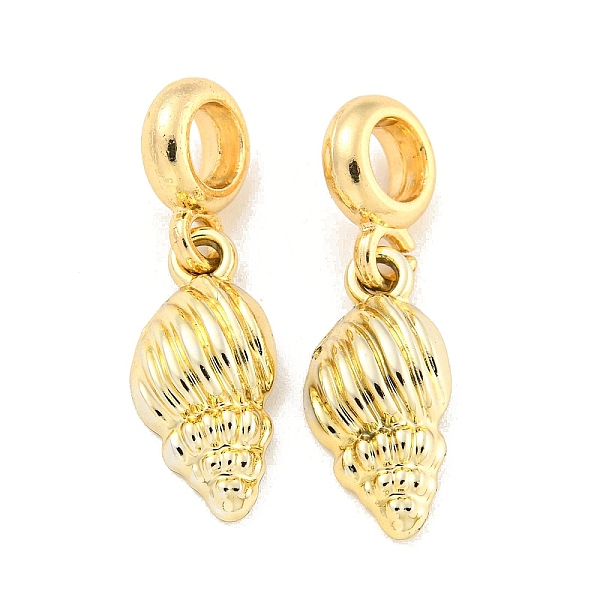 

PandaHall Rack Plating Alloy Spiral Shell Shape European Dangle Charms, Large Hole Pendants, Golden, 29mm, Hole: 4.5mm, Spiral Shell Shape...