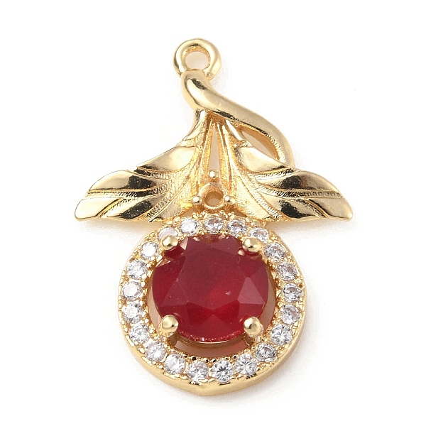 

PandaHall Brass with K9 Glass & Rhinestone Pendants, Light Gold, Flower of Life Charms, Siam, 27x19.5x5.5mm, Hole: 1.4mm K9 Glass Flower of..., Red