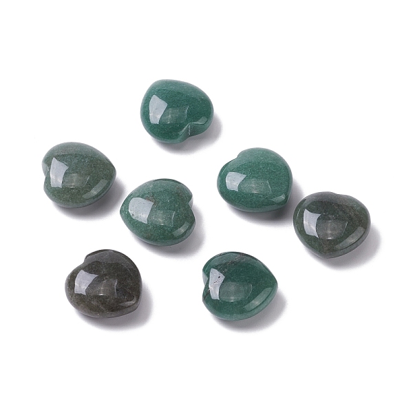 

PandaHall Natural Jade Heart Love Stone, Pocket Palm Stone for Reiki Balancing, 24~25x25x11.5~12mm Other Jade Heart