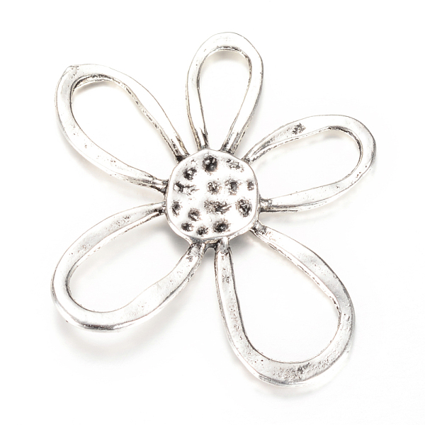 

PandaHall Tibetan Style Alloy Chandelier Components Links, Flower, Cadmium Free & Nickel Free & Lead Free, Antique Silver, 51x57x3mm, Hole...