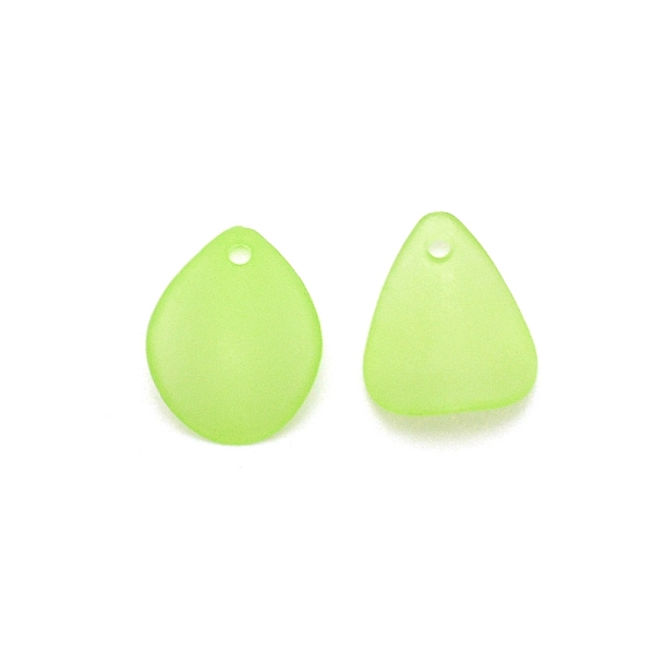 

PandaHall Opaque Acrylic Charms, Petaline, Lawn Green, 15x11.5x1mm, Hole: 1.4mm Acrylic Petaline