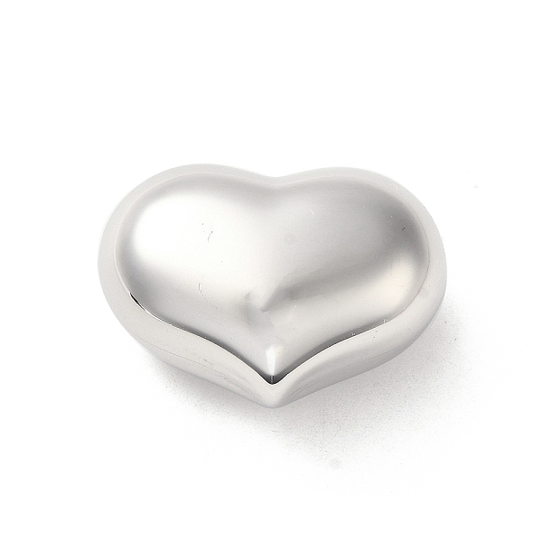 

PandaHall 304 Stainless Steel Beads, Heart, Stainless Steel Color, 22x30x15mm, Hole: 2.5mm 304 Stainless Steel Heart