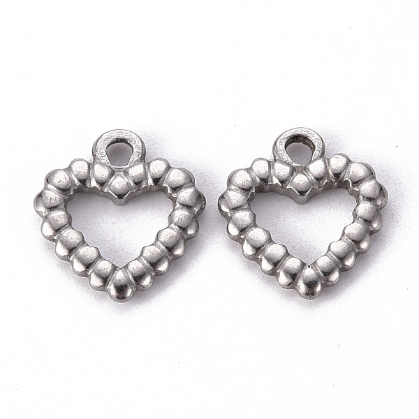 

PandaHall 304 Stainless Steel Charms, Hollow, Heart, Stainless Steel Color, 15x13.5x2mm, Hole: 1.8mm 304 Stainless Steel Heart
