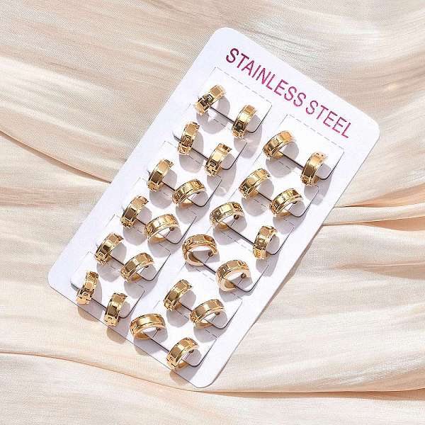 304 Stainless Steel Hoop Earrrings for Women