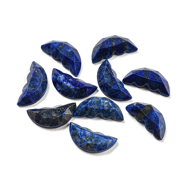 

PandaHall Natural Lapis Lazuli Dyed Butterfly Wing Cabochons, Faceted, 15x6.5~7x4~4.5mm Lapis Lazuli Butterfly