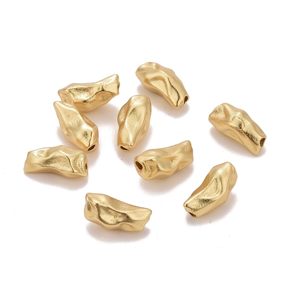 

PandaHall Brass Beads, Twist Nuggets, Cadmium Free & Nickel Free & Lead Free, Long-Lasting Plated, Real 18K Gold Plated, 10x5x5mm, Hole: 1mm...