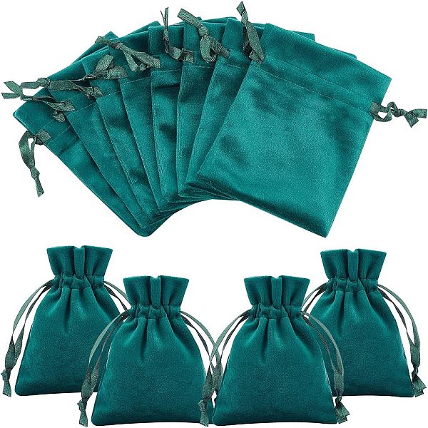 12Pcs Velvet Bags D… - image
