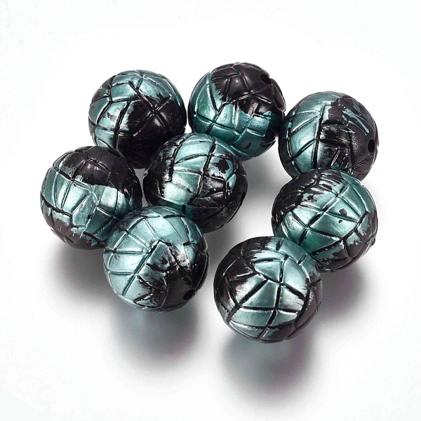

PandaHall CCB Plastic Beads, Round, Ball, Gunmetal, 17.5mm, Hole: 1.8mm Plastic Round
