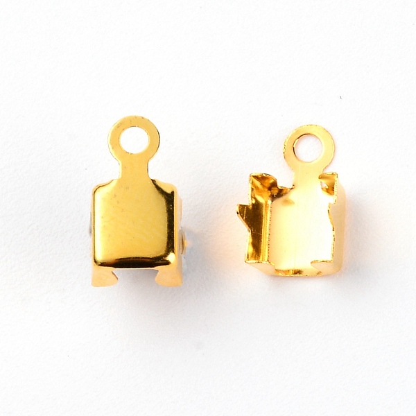 

PandaHall Zinc Alloy Rhinestone Claw Charms Setting, Square, Golden, 11x6x6.5mm, Hole: 1.8mm, 100pcs/bag Alloy Square