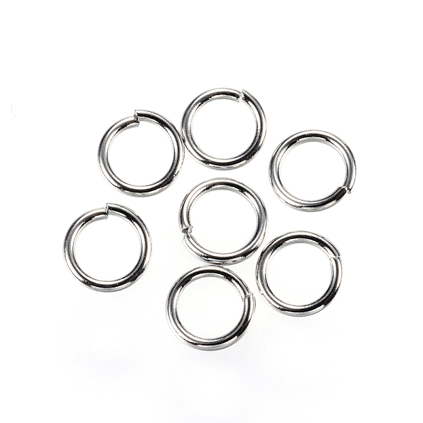 

PandaHall 304 Stainless Steel Open Jump Rings, Stainless Steel Color, 6x0.9mm, Inner Diameter: 4.2mm, about 1273~1294pcs/100g 304 Stainless...