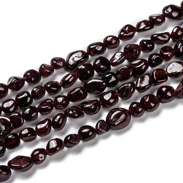 

PandaHall Natural Garnet Beads Strands, Nuggets, Tumbled Stone, 5~8.5x5.5~7x3.5~4mm, Hole: 0.7mm, about 64pcs/strand, 16.34''(41.5cm) Garnet...