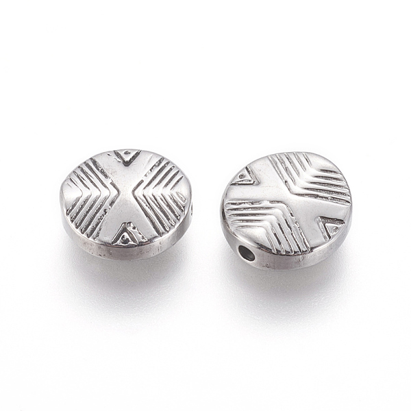 

PandaHall Ion Plating(IP) 304 Stainless Steel Beads, Manual Polishing, Flat Round, Antique Silver, 11x3.6mm, Hole: 1.6mm 304 Stainless Steel...