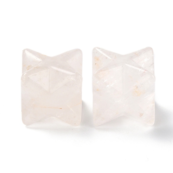 

PandaHall Natural Quartz Crystal Sculpture Healing Crystal Merkaba Star Ornament, Home Office Desk Decoration, 20x20x20mm Quartz Crystal...