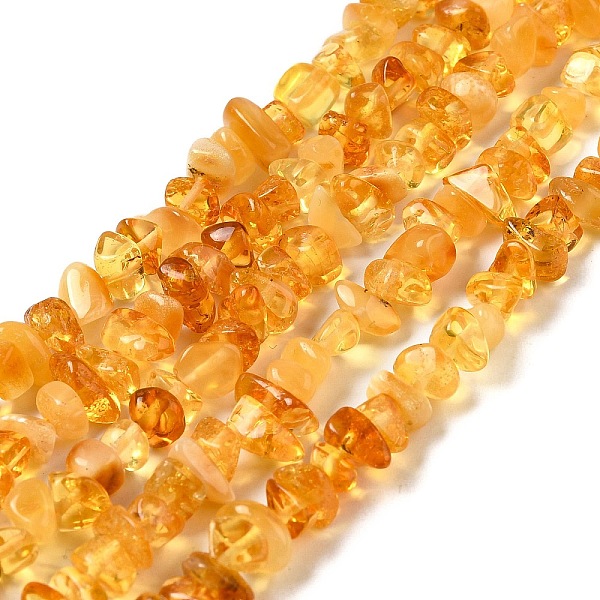 

PandaHall Natural Amber Chip Beads Strands, 5~8x5~8mm, Hole: 0.8mm, 16.14 inch(41cm) Amber Chip