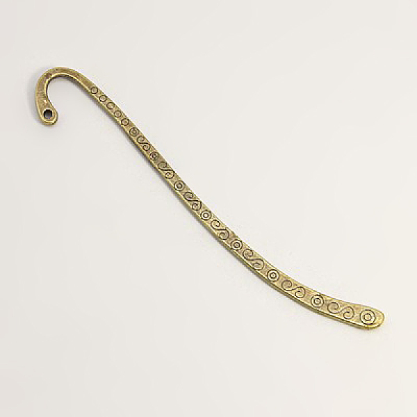 

PandaHall Tibetan Style Alloy Bookmarks, Antique Bronze, Lead Free and Cadmium Free and Nickel Free, 84x4x2mm, Hole: 2mm Alloy